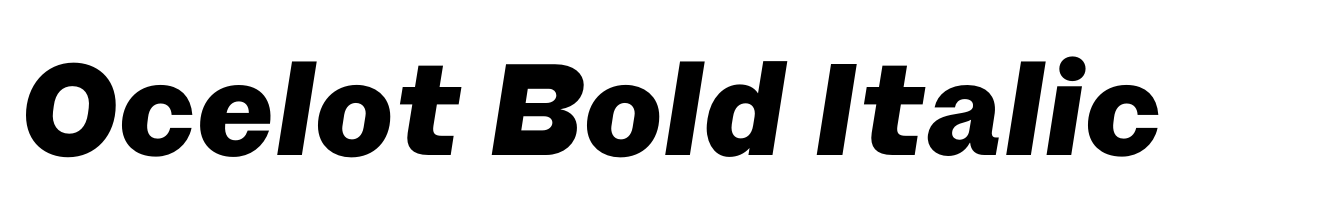 Ocelot Bold Italic